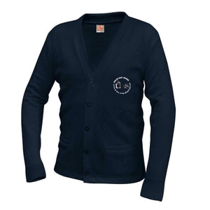 V-Neck Cardigan w/ TBS ELEM Logo