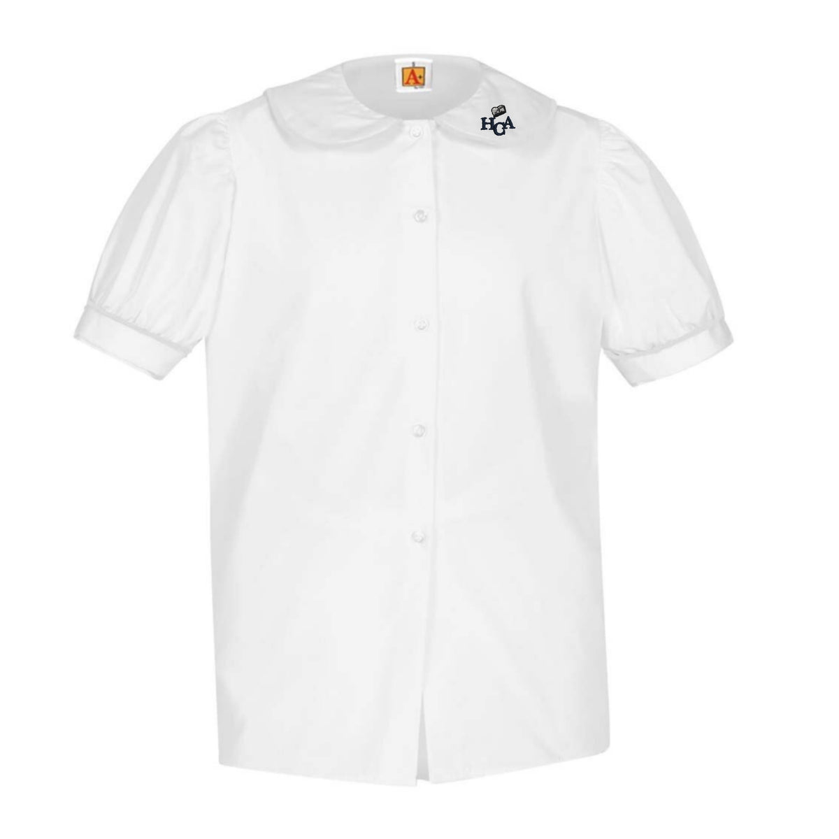 S/S Puff Sleeve Blouse w/ HCA Logo – Campus Club Uniforms